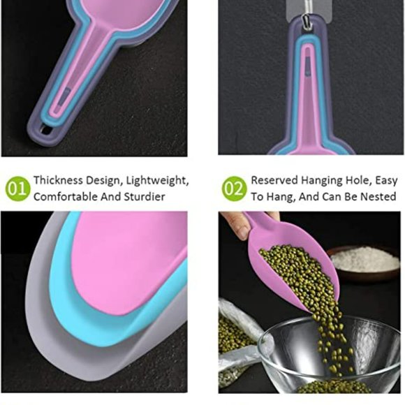 Set of 3 Nesting Scoops, 1.7/3.4/5.1 oz - Picture 2 of 12